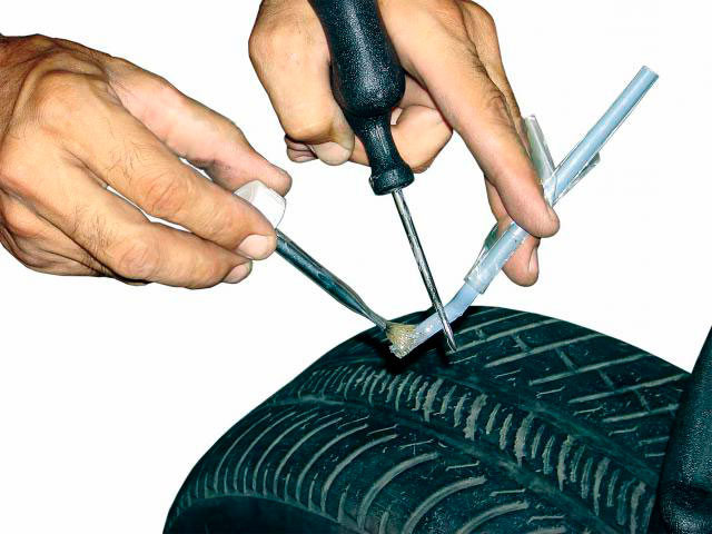 ремонт проколов шин в спб